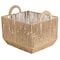 Simplify Vertical Weave Large Storage Basket with Round Handles 30124 - alternate 5